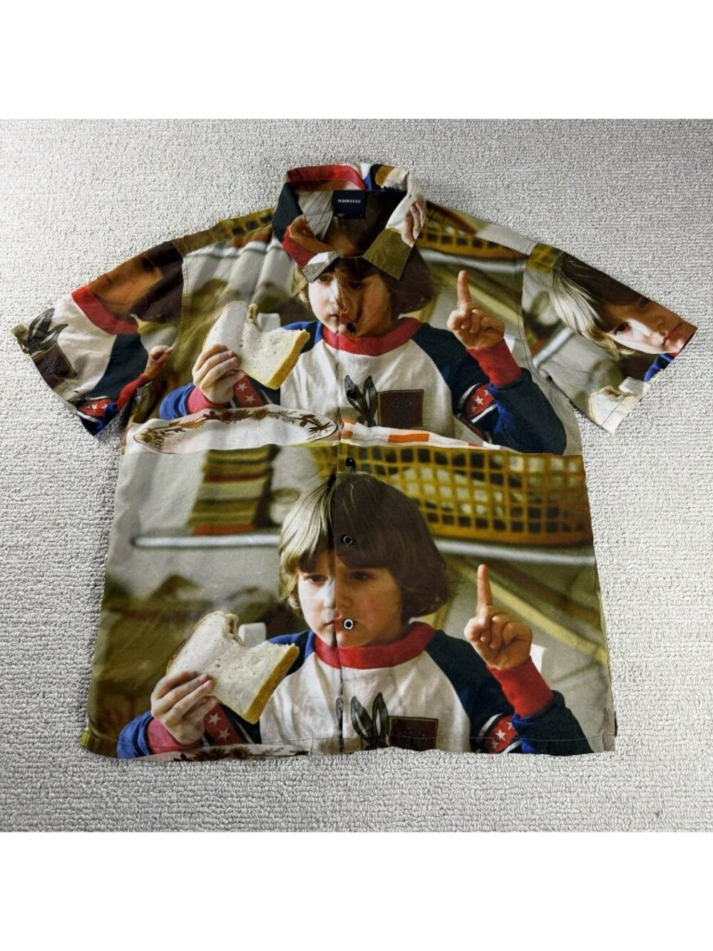 Dumbgood The Shining Danny Redrum All Over Print Button Up Shirt Men’s Size L